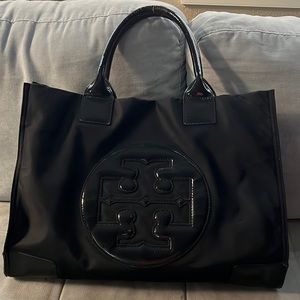 Tory Burch Ella Patent Nylon Expandable Tote